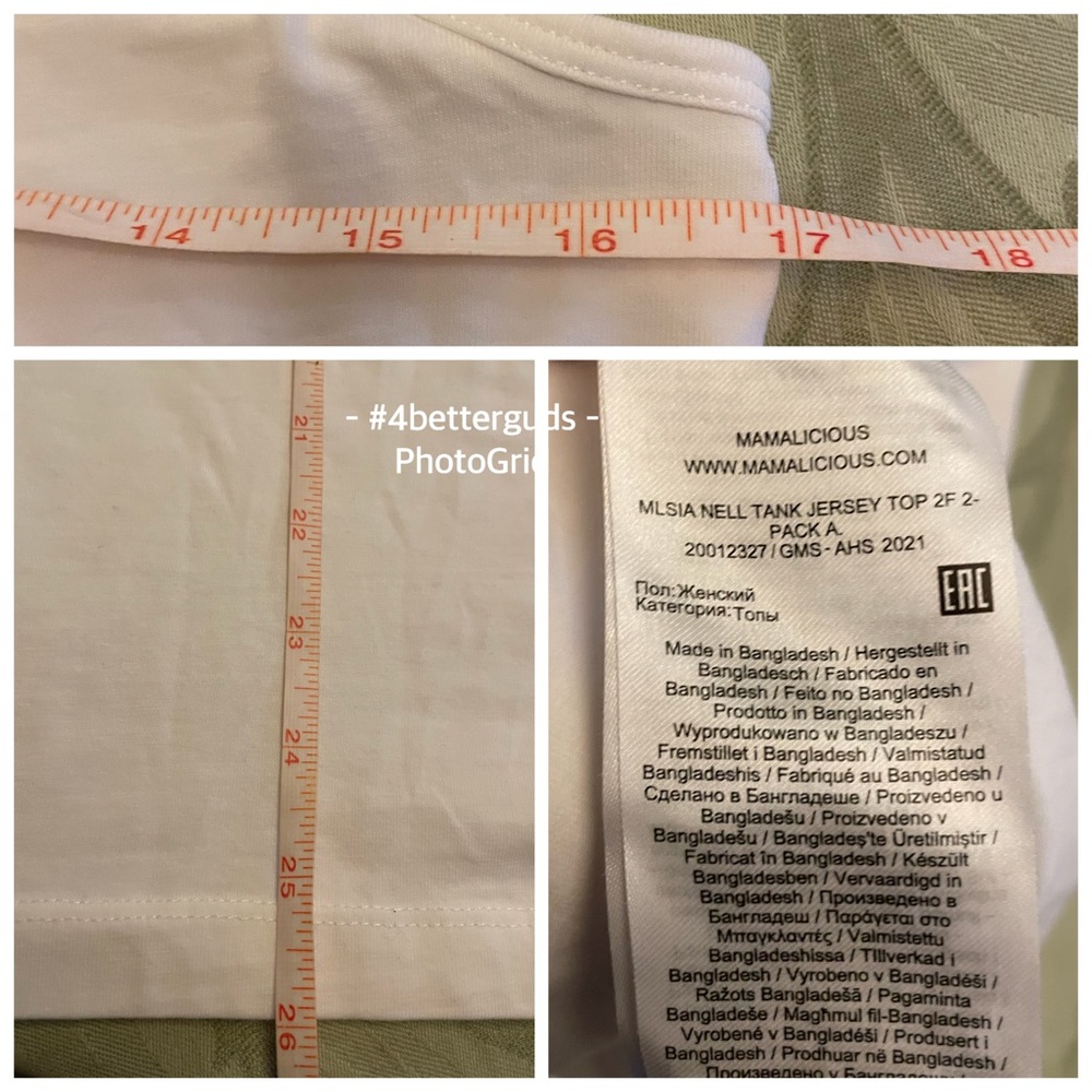 SET 3 Mama:Licious Organic Nell 2 Tanks & Isabel Maternity Crossover Midi Short - Picture 11 of 16